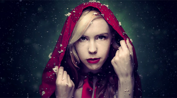 red riding hood photoshoot