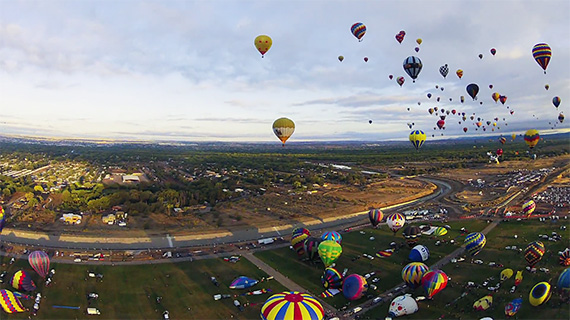 The chaos and fun at the Albuquerque balloon festival, captured by Knate Myers