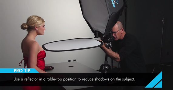 using reflector as fill light