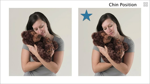 Chin position in portrait photography