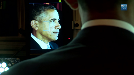 president being scanned for 3D model
