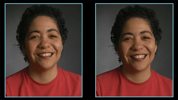 spot real smiles for portraits