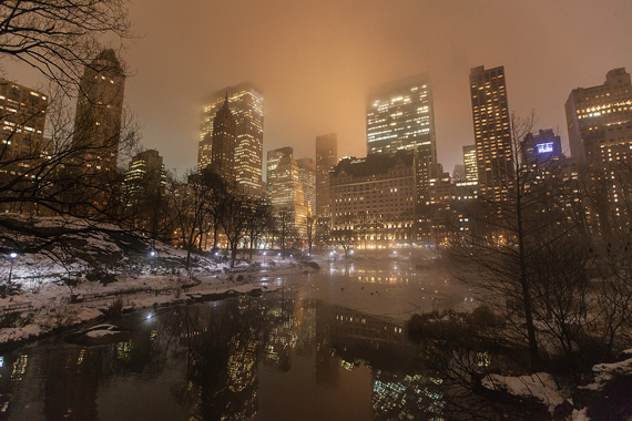 wide angle cityscape