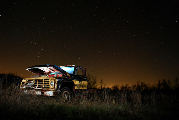 light painting with flash