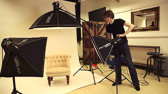 how to photograph large products