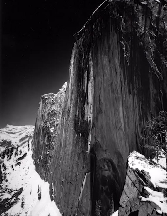 the legendary shot of yosemite made by ansel adams