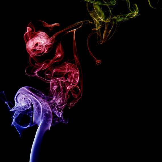 smoke photography gradient