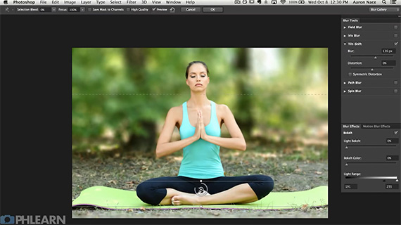 photoshop blur tool