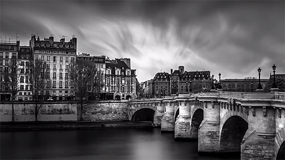 black and white landscape photography