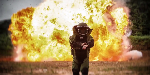 fire flames behind the scenes BTS pete leong bomb suit