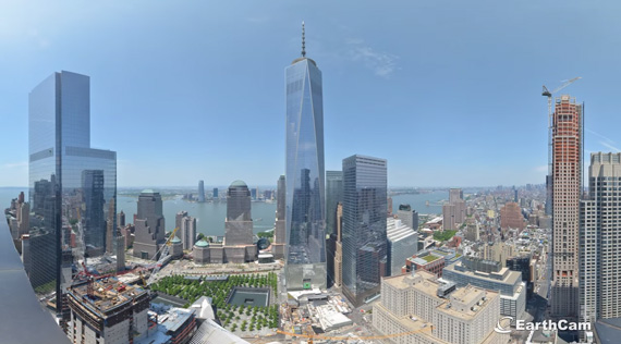 time lapse of one world trade center building