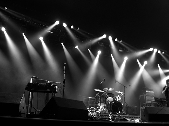 black and white concert photography