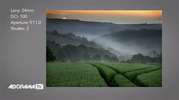 Use of linear lines in landscape photos