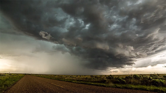 photographing storms