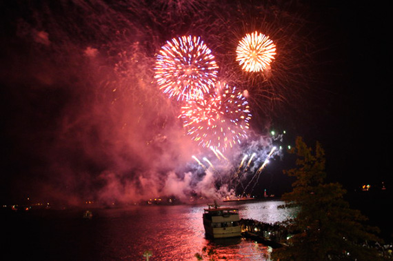 smoke in fireworks photo