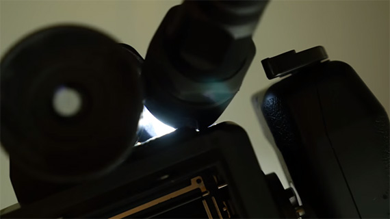 checking for light leaks with a broken camera