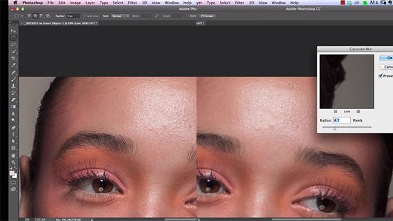 Gaussian Blur in Photoshop