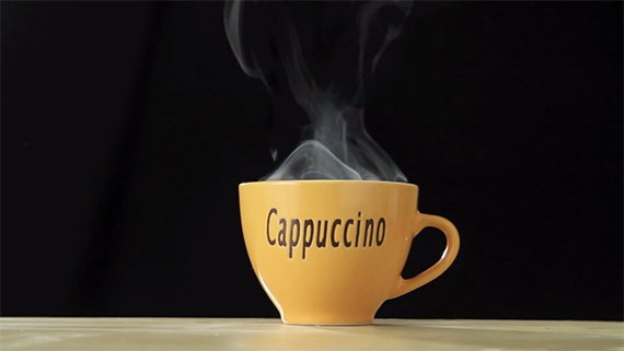 how to photograph a hot liquid