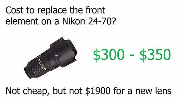 lens repair costs
