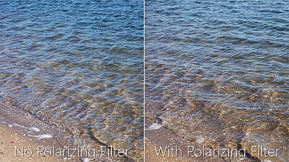 polarizer glare photo