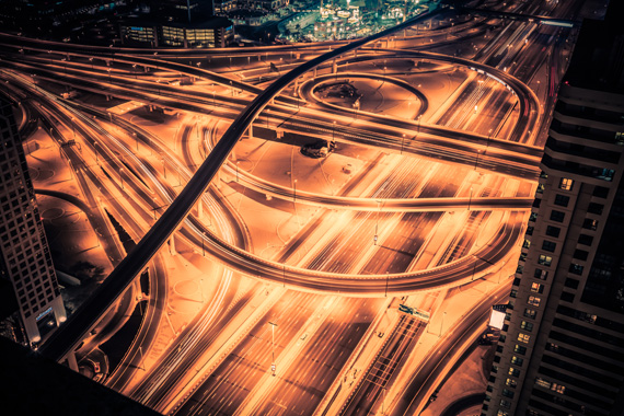 intersection long exposure