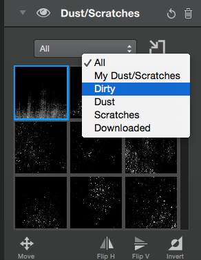 dust scratches adjustment