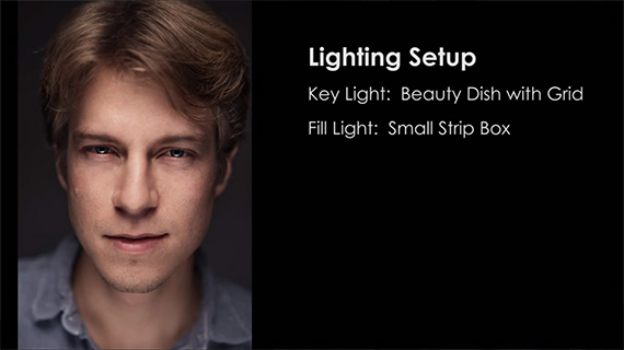 key light, fill light studio portraits