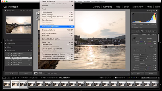 Match Total Exposure in Lightroom