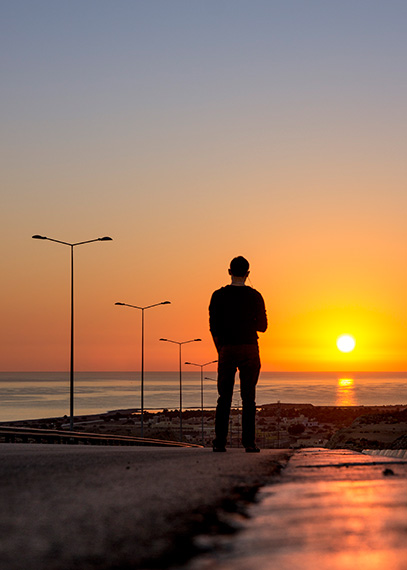 depth in a sunrise photo