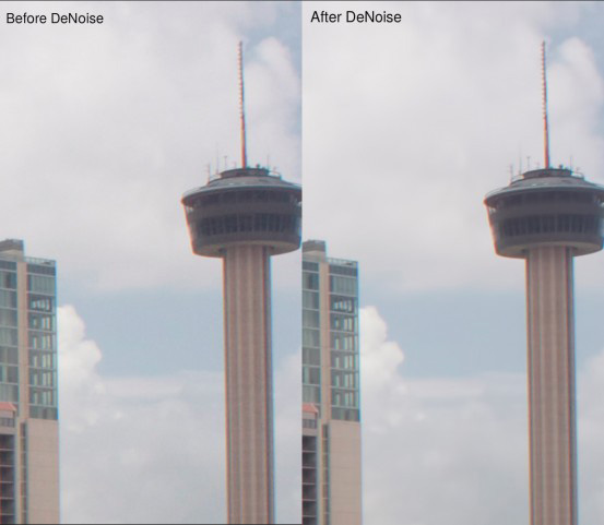 before after denoise