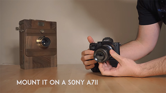 Sony A7II with large format lens