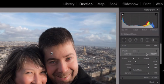 adjusting multiple sliders in adobe lightroom