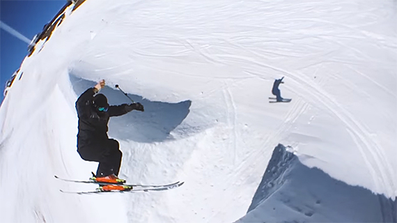 bullet time skiing photo