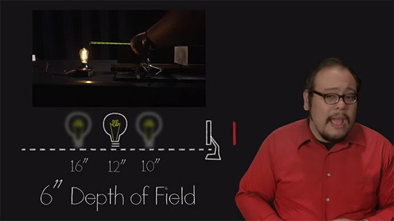 distance to subject affecting dof