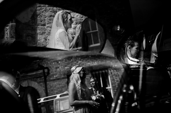 wedding photos with mirrors