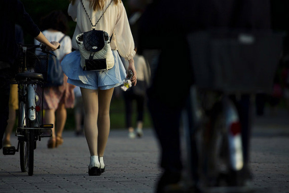 girl, skirt, tokyo, street