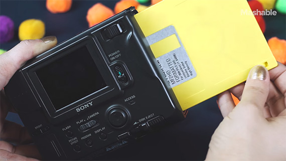 old digital cameras required floppy disks