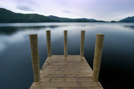 long, exposure, lake, mountain