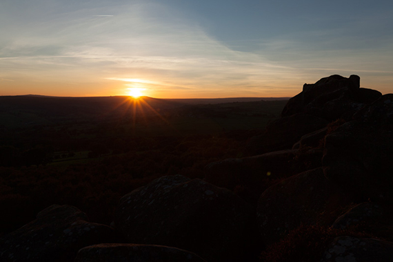 adjusting exposure in sunset photography