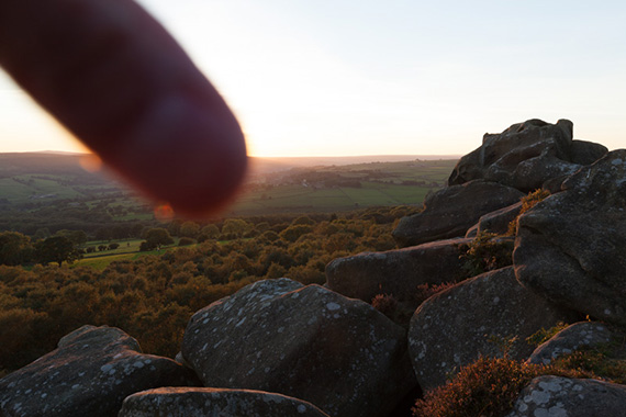 sunset photography lens flare