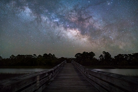 night sky long exposure