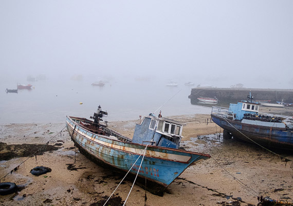 boat in foreground