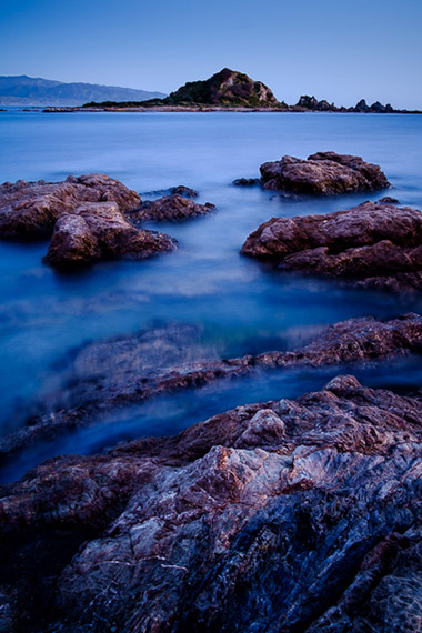 water and rocks wide angle