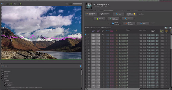 luminance graph curve LRTimelapse