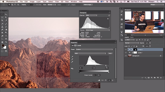 photoshop edits histograms