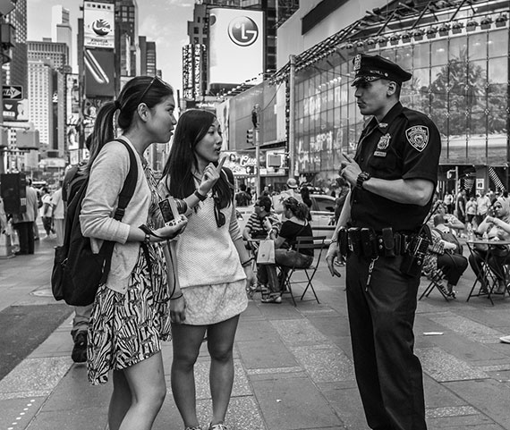 women with police officer nyc