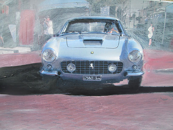 painting of car using photo