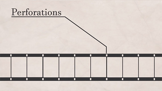 What are the perforations on film