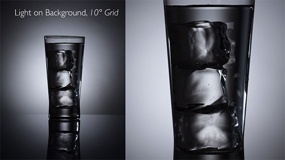 how to photograph falling ice-cubes