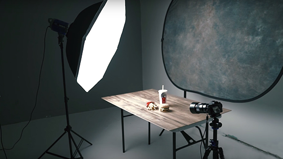 food photography lighting set up